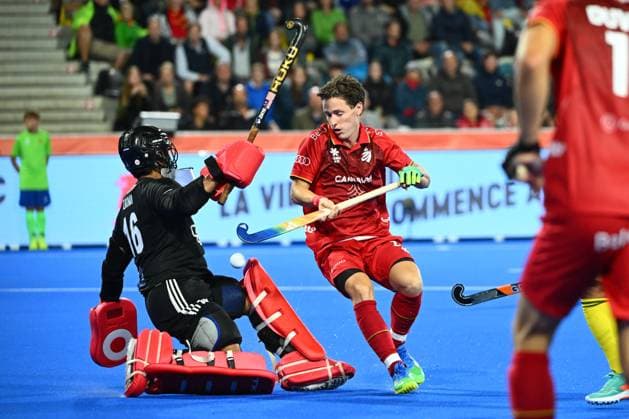 Belgium v Malaysia - FIH Hockey World Cup 2026 WAVRE, BELGIUM - AUGUST 19 : Foubert Victor of Belgium during the FIH Hockey World Cup 2026 M20 first phase group pool B match between Belgium and Malaysia on August 19, 2026 in Wavre, Belgium, 19 08 2026 Wavre Belgium  Copyright: xVincentxKalutx