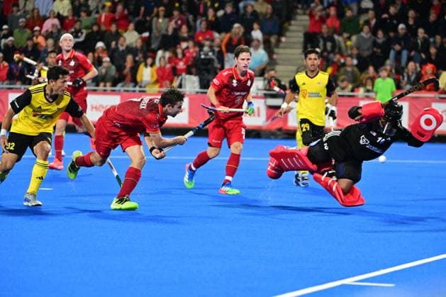 RECORD DATE NOT STATED Belgium s Thibeau Stockbroekx scores a goal during a hockey game between Belgian Lions and Malaysia, the third (out of three) matches during the group stage of the men s 2026 Hockey World Cup, Saturday 30 December 1899 in Wavre. The 2026 edition of the Hockey World Cup takes place in Belgium and The Netherlands from August 15 to August 30. DIRKxWAEM  x183790994x