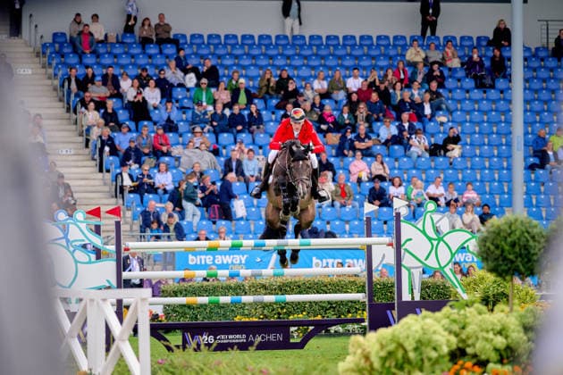 AACHEN, GERMANY - 19 AUGUST, 2026: Daniel DEUSSER, Germany, riding Otello de Guldenboom - The Turkish Airlines Prize, Jumping, FEI World Championships Aachen 2026 at Aachen Soers. For editorial use only. Resale or distribution is prohibited.  Copyright: xVitaliixKliuievx