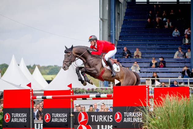AACHEN, GERMANY - 19 AUGUST, 2026: Daniel DEUSSER, Germany, riding Otello de Guldenboom - The Turkish Airlines Prize, Jumping, FEI World Championships Aachen 2026 at Aachen Soers. For editorial use only. Resale or distribution is prohibited.  Copyright: xVitaliixKliuievx