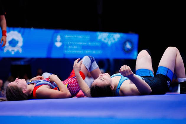U20 World Championships 50kg WW - Nilufar Nurmukhammadova (UZB) df. Diana Luminita Voiculescu (ROU) *** U20 World Championships, 50 kg Open Weight: Nilufar Nurmukhammadova (UZB) vs. Diana Luminita Voiculescu (ROU) Copyright: xKostadinxAndonovx