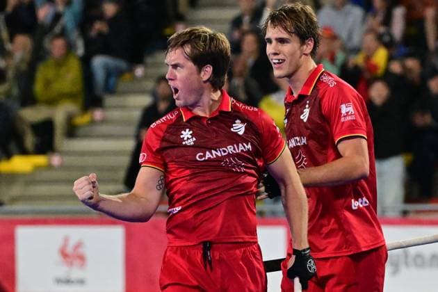 RECORD DATE NOT STATED Belgium s Tom Boon celebrates after scoring during a hockey game between Belgian Lions and Malaysia, the third (out of three) matches during the group stage of the men s 2026 Hockey World Cup, Wednesday 19 August 2026 in Wavre. The 2026 edition of the Hockey World Cup takes place in Belgium and The Netherlands from August 15 to August 30. %photographer  x183791249x