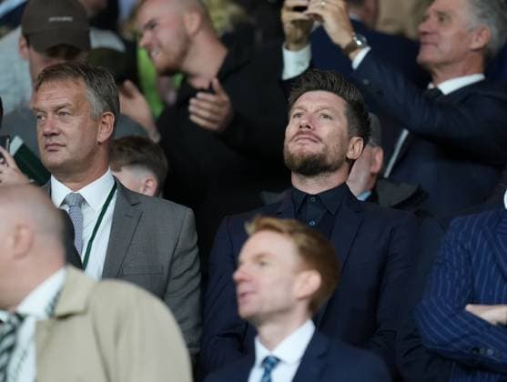 SFA Chief Executive Ian Maxwell & Scotland Men s Team Manager Sebastien Pocognoli in the directors box Celtic v LASK, UEFA Champions League, Play Off Round, First Leg, Football, Celtic Park, Glasgow, Scotland, UK - 19 Aug 2026Glasgow Celtic Park United Kingdom  Copyright: xStuartxWallace Shutterstockx 17104271bw