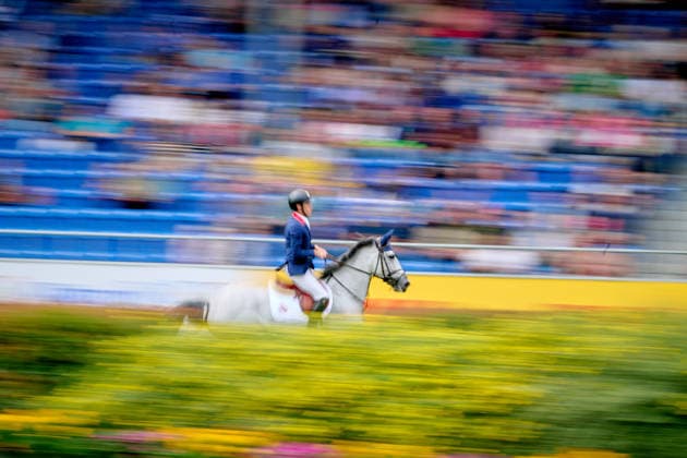AACHEN, GERMANY - 19 AUGUST, 2026: BRASH Scott, GBR, riding, Hello Mango - The Turkish Airlines Prize, Jumping, FEI World Championships Aachen 2026 at Aachen Soers. For editorial use only. Resale or distribution is prohibited.  Copyright: xVitaliixKliuievx