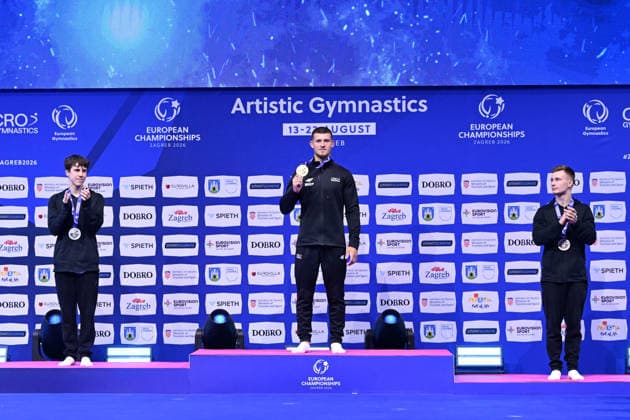 IPA87622324 - ECH Mag photographed at Zagreb Arena, Zagreb, on August 19, 2026, by Filippo Tomasi Photography during the European Men s Artistic Gymnastics Championships, Gymnastics in Zagreb, Croatia, August 19, 2026  Copyright: xFilippoxTomasi IPAxSportx xx 87622324