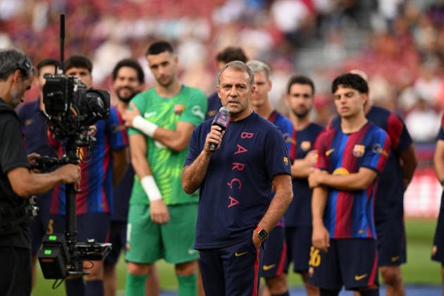FC Barcelona, Barca v AL-AHLY FC SPOTIFY CAMP NOU. BARCELONA Aug 19,2026 FC BARCELONA vs AL-ALHY FC AUG 19 ,2026 Hansi Flick head coach of FC Barcelona before the match between FC Barcelona and Al-Alhy FC corresponding to the Joan Gamper Trophy at Spotify Camp Nou in Barcelona, Spain. Barcelona ESP Copyright: xS.xRosx