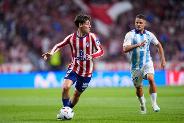 August 19, 2026, Madrid, Madrid, Spain: Rodri Mendoza of Atletico de Madrid runs with the ball during the Spanish League, LaLiga EA Sports, football match played between Atletico de Madrid and Malaga CF at Riyadh Air Metropolitano stadium on August 19, 2026, in Madrid, Spain. Madrid Spain - ZUMAa181 20260819_zaa_a181_084 Copyright: xDennisxAgyemanx