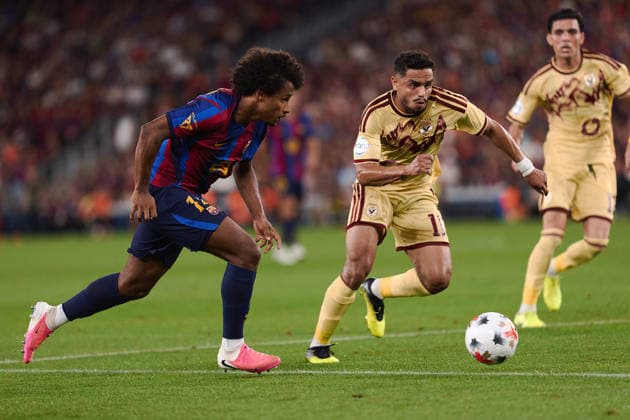 ESP: La Festa del Gamper Estrella Damm FC Barcelona, Barca v Al-Ahly Karim Adeyemi of FC Barcelona during friendly match Joan Gamper Trophy 2026 La Festa del Gamper Estrella Damm FC Barcelona v Al-Ahly played at Spotify Camp Nou Stadium in Barcelona on August 19th, 2026 in Spain Barcelona Spain Futbol *** ESP La Festa del Gamper Estrella Damm: FC Barcelona vs. Al Ahly. Karim Adeyemi of FC Barcelona during the 2026 Joan Gamper Trophy friendly match. La Festa del Gamper Estrella Damm: FC Barcelona vs. Al Ahly was played at Spotify Camp Nou Stadium in Barcelona on August 19, 2026 in Spain Barcelona Spain Soccer Copyright: xGerardxFrancox xAgenciaxLOFx