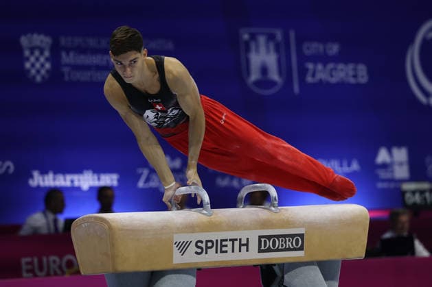 Zagreb, 19.08.2026. - 37TH EUROPEAN MEN™S ARTISTIC GYMNASTICS Men s Artistic Gymnastics Qualification SENIORS 662 GIUBELLINI Matteo (SUI) 37th European Men™s Artistic Gymnastics  20AG1683.JPG