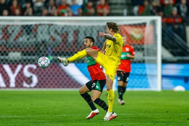 NIJMEGEN , 19-08-2026 , Stadium De Goffert , season 2026 2027 , UEFA Champions League play-offs 1st leg football , match between NEC Nijmegen and Bodo Glimt , picture shows NEC player Dusan Tadic NEC - Bodo Glimt  x205855468x Copyright: