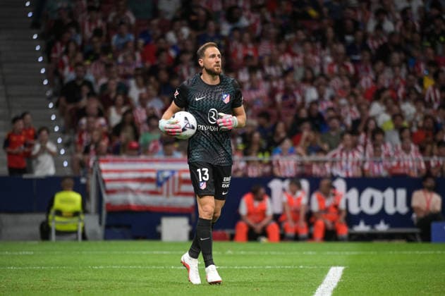 ESP: Atletico de Madrid vs Malaga CF - La Liga EA Sports MADRID, SPAIN - AUGUST 19: Jan Oblak of Atletico de Madrid during the match between AtlÃ tico de Madrid and Malaga CF of La Liga EA Sports on August 19, 2026 at Riyadh Air Metropolitano Stadium in Madrid, Spain. (Photo by Samuel Carreno) Madrid Madrid Madrid Spain Copyright: xSamuelxCarrenox samcargad_190826_66-65