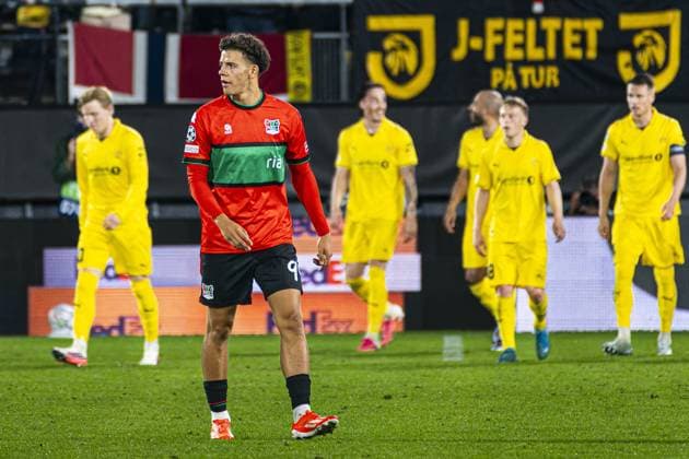 NIJMEGEN - Clement Bischoff of NEC Nijmegen looks on during the UEFA Champions League Play-offs match between NEC Nijmegen and FK Bodo Glimt at the Goffertstadion on August 19, 2026 in Nijmegen, the Netherlands. KEVIN SENDERS ANP xVIxANPxSportx xMarcelxterxBalsxIVx 565834290 originalFilename: 565834290.jpg