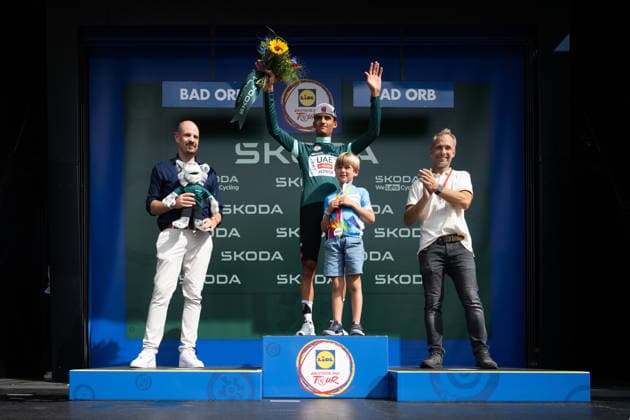 Lidl Deutschland Tour, Prolog, 19.08.2026 Isaac del Toro (MEX, UAE TEAM EMIRATES - XRG) Bad Orb Germany *** Lidl Germany Tour, Prolog, August 19, 2026 Isaac del Toro MEX, UAE TEAM EMIRATES XRG Bad Orb, Germany Copyright: xCarlaxHilgerx