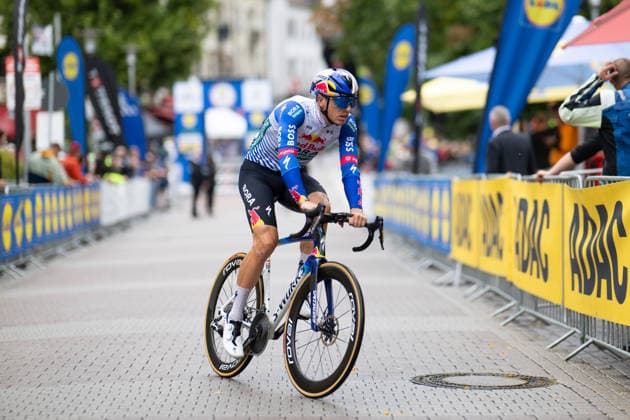 Lidl Deutschland Tour, Prolog, 19.08.2026 Danny van Poppel (NED, Red Bull - BORA - hansgrohe) Bad Orb Germany *** Lidl Germany Tour, Prolog, August 19, 2026 Danny van Poppel (NED), Red Bull BORA hansgrohe, Bad Orb, Germany Copyright: xCarlaxHilgerx