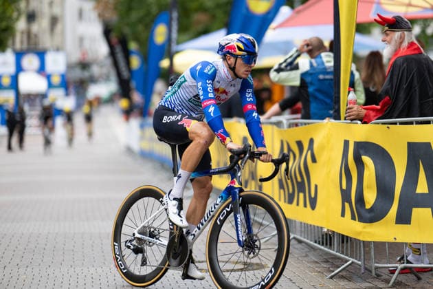 Lidl Deutschland Tour, Prolog, 19.08.2026 Danny van Poppel (NED, Red Bull - BORA - hansgrohe) Bad Orb Germany *** Lidl Germany Tour, Prolog, August 19, 2026 Danny van Poppel (NED), Red Bull BORA hansgrohe, Bad Orb, Germany Copyright: xCarlaxHilgerx