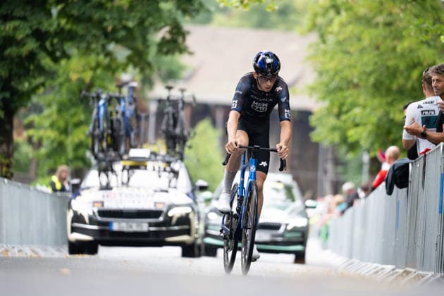 Lidl Deutschland Tour, Prolog, 19.08.2026 Jakob Neumann (GER, Team Storck - MRW Bau) Bad Orb Germany *** Lidl Germany Tour, Prolog, August 19, 2026 Jakob Neumann GER, Team Storck MRW Bau Bad Orb, Germany Copyright: xCarlaxHilgerx