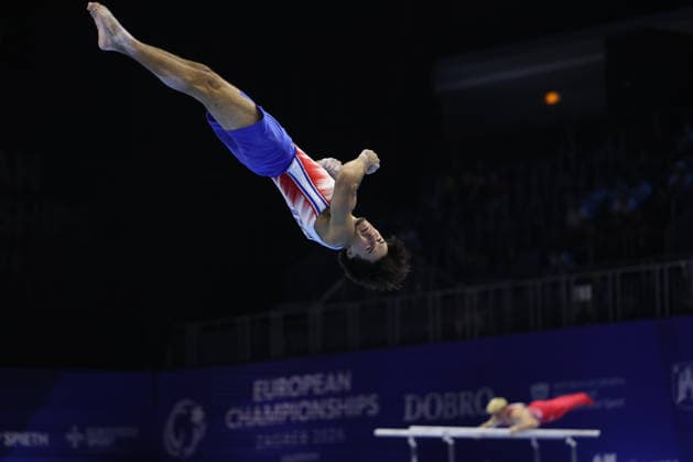 Zagreb, 19.08.2026. - 37TH EUROPEAN MEN™S ARTISTIC GYMNASTICS Men s Artistic Gymnastics Qualification SENIORS 564 SAKOUHI Nael (FRA) 37th European Men™s Artistic Gymnastics  20AG2062.JPG