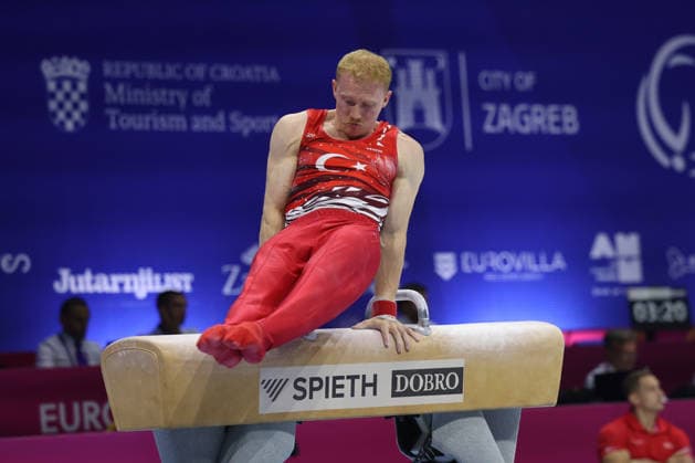 Zagreb, 19.08.2026. - 37TH EUROPEAN MEN™S ARTISTIC GYMNASTICS Men s Artistic Gymnastics Qualification SENIORS 677 KOSAK Mehmet Ayberk (TUR) 37th European Men™s Artistic Gymnastics  20AG2154.JPG
