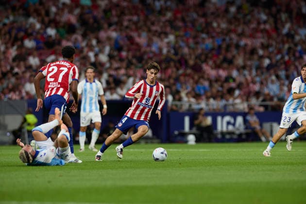 ESP: LaLiga EA Sports Atletico de Madrid v Malaga CF; Rodrigo Mendoza of Atletico de Madrid during LaLiga EA Sports between Atletico de Madrid v Malaga CF played at Riyadh Air Metropolitano Stadium in Madrid on August 19, 2026 in Spain Spain Futbol *** ESP LaLiga EA Sports Atlético de Madrid vs. Málaga CF Rodrigo Mendoza of Atlético de Madrid during the LaLiga EA Sports match between Atlético de Madrid and Málaga CF played at the Riyadh Air Metropolitano Stadium in Madrid on August 19, 2026, in Spain. Spain Soccer Copyright: xAgenciaxLOFx