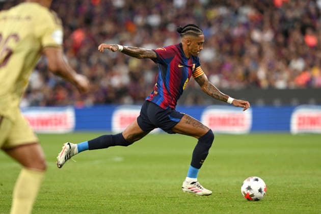FC Barcelona, Barca v AL-AHLY FC SPOTIFY CAMP NOU. BARCELONA Aug 19,2026 FC BARCELONA vs AL-ALHY FC AUG 19 ,2026 Raphina (11) of FC Barcelona during the match between FC Barcelona and Al-Alhy FC corresponding to the Joan Gamper Trophy at Spotify Camp Nou in Barcelona, Spain. Barcelona ESP Copyright: xS.xRosx