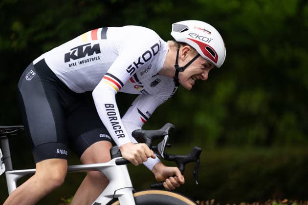 Lidl Deutschland Tour, Prolog, 19.08.2026 Georg Zimmermann (GER, Lotto IntermarchÃ ) Bad Orb Germany *** Lidl Germany Tour, Prolog, August 19, 2026 Georg Zimmermann GER, Lotto Intermarché Bad Orb, Germany Copyright: xCarlaxHilgerx