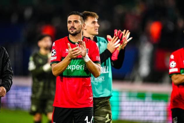 NIJMEGEN , 19-08-2026 , Stadium De Goffert , season 2026 2027 , UEFA Champions League play-offs 1st leg football , match between NEC Nijmegen and Bodo Glimt , picture shows NEC player Dusan Tadic after the match NEC - Bodo Glimt  x205855952x Copyright: