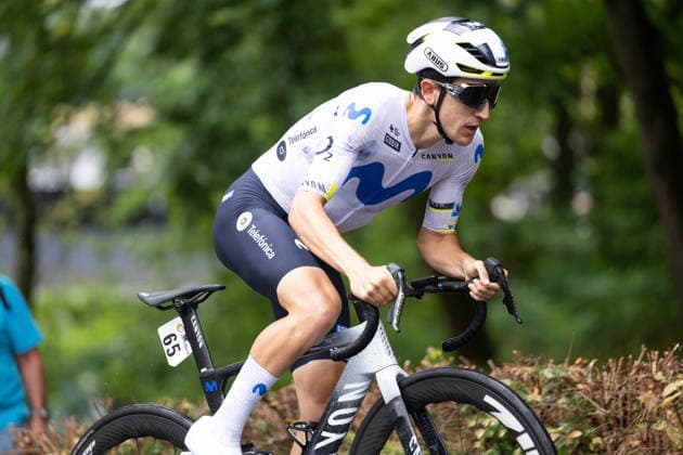 Lidl Deutschland Tour, Prolog, 19.08.2026 Pelayo Sanchez (ESP, Movistar Team) Bad Orb Germany *** Lidl Germany Tour, Prolog, August 19, 2026 Pelayo Sanchez (ESP), Movistar Team, Bad Orb, Germany Copyright: xCarlaxHilgerx