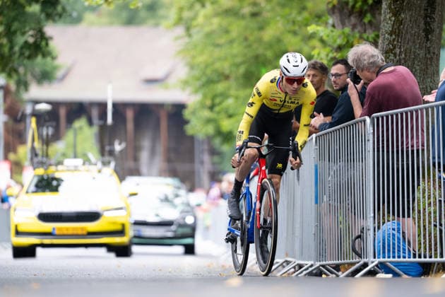 Lidl Deutschland Tour, Prolog, 19.08.2026 Wilco Kelderman (NED, Team Visma Lease a Bike) Bad Orb Germany *** Lidl Germany Tour, Prologue, August 19, 2026 Wilco Kelderman (NED), Team Visma Lease a Bike, Bad Orb, Germany Copyright: xCarlaxHilgerx