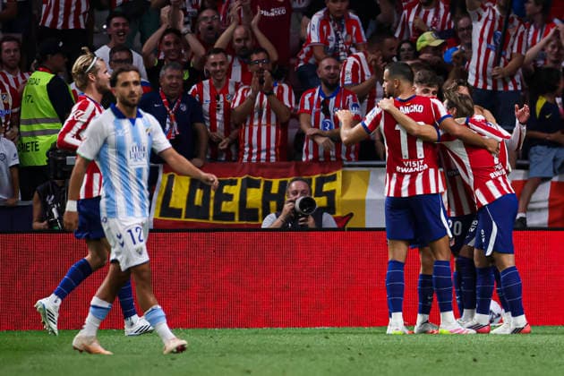 ESP: Atletico de Madrid v Malaga CF La Liga EA Sports Alejandro Baena of Atletico de Madrid celebrates his goal during a Liga EA Sports match between Atletico de Madrid and Malaga CF at Estadio Riyadh Air Metropolitano on August 19, 2026 in Madrid, Spain. Madrid Madrid Spain Football *** ESP Atlético de Madrid vs. Málaga CF La Liga EA Sports Alejandro Baena of Atlético de Madrid celebrates his goal during an EA Sports La Liga match between Atlético de Madrid and Málaga CF at Estadio Riyadh Air Metropolitano on August 19, 2026, in Madrid, Spain Madrid Madrid Spain Soccer Copyright: xAlejandroxMatiasx