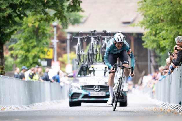 Lidl Deutschland Tour, Prolog, 19.08.2026 Ole Theiler (GER, REMBE RAD-NET) Bad Orb Germany *** Lidl Germany Tour, Prolog, August 19, 2026 Ole Theiler GER, REMBE RAD NET Bad Orb, Germany Copyright: xCarlaxHilgerx