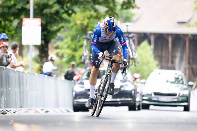 Lidl Deutschland Tour, Prolog, 19.08.2026 Danny van Poppel (NED, Red Bull - BORA - hansgrohe) Bad Orb Germany *** Lidl Germany Tour, Prologue, August 19, 2026 Danny van Poppel (NED), Red Bull BORA hansgrohe, Bad Orb, Germany Copyright: xCarlaxHilgerx