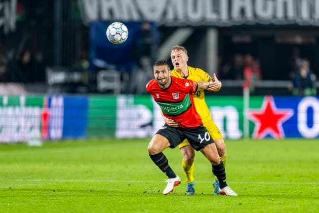 NIJMEGEN - N.E.C. Nijmegen aanvaller Dusan Tadic tijdens de UEFA Champions League wedstrijd tussen N.E.C. en FC Bodo Glimt in Gofferpark op 19 augustus 2026 in Nijmegen, Nederland. - *** NIJMEGEN N E C Nijmegen forward Dusan Tadic during the UEFA Champions League match between N E C and FC Bodo Glimt at Gofferpark on August 19, 2026, in Nijmegen, the Netherlands