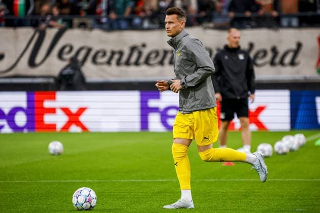 NIJMEGEN - Ulrik Saltnes of FK Bodo Glimt before the UEFA Champions League Play-offs match between NEC Nijmegen and FK Bodo Glimt at the Goffertstadion on 19 August 2026 in Nijmegen, the Netherlands. WART BRINKERHOF ANP xVIxANPxSportx xMarcelxterxBalsxIVx 565837053 originalFilename: 565837053.jpg
