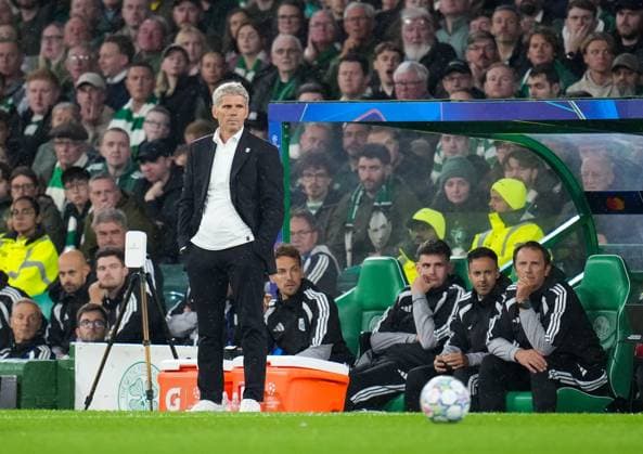 LASK Head Coach Dietmar Kuhbauer Celtic v LASK, UEFA Champions League, Play Off Round, First Leg, Football, Celtic Park, Glasgow, Scotland, UK - 19 Aug 2026Glasgow Celtic Park United Kingdom  Copyright: xStuartxWallace Shutterstockx 17104271dp