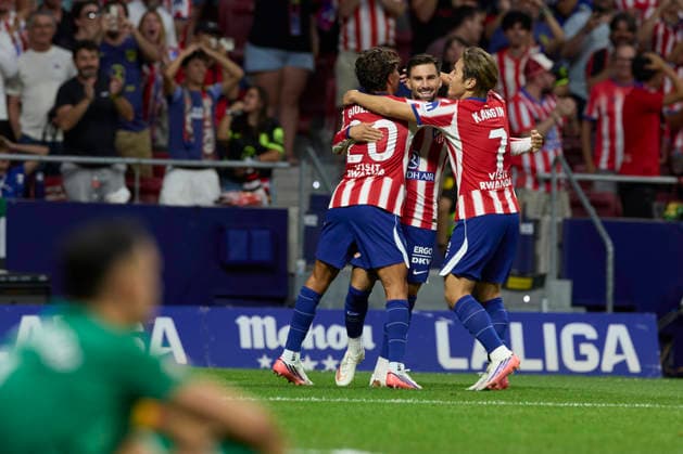 ESP: LaLiga EA Sports Atletico de Madrid v Malaga CF; Alex Baena of Atletico de Madrid scores goal and celebrates during LaLiga EA Sports between Atletico de Madrid v Malaga CF played at Riyadh Air Metropolitano Stadium in Madrid on August 19, 2026 in Spain Spain Futbol *** ESP LaLiga EA Sports Atlético de Madrid vs. Málaga CF Alex Baena of Atlético de Madrid scores a goal and celebrates during the LaLiga EA Sports match between Atlético de Madrid and Málaga CF, played at Riyadh Air Metropolitano Stadium in Madrid on August 19, 2026, in Spain. Spain Soccer Copyright: xAgenciaxLOFx