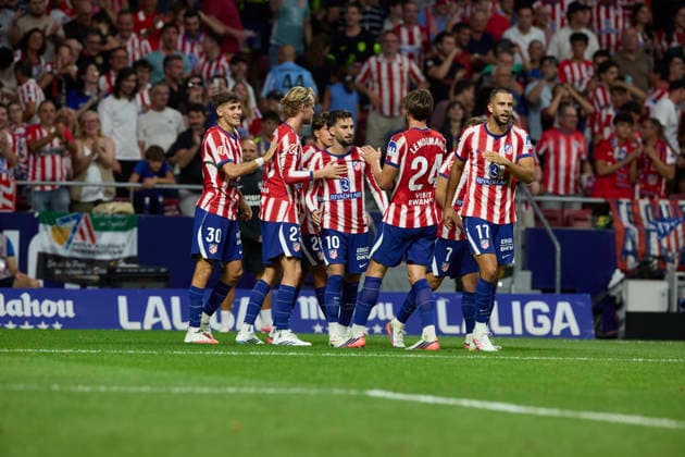 ESP: LaLiga EA Sports Atletico de Madrid v Malaga CF; Alex Baena of Atletico de Madrid scores goal and celebrates during LaLiga EA Sports between Atletico de Madrid v Malaga CF played at Riyadh Air Metropolitano Stadium in Madrid on August 19, 2026 in Spain Spain Futbol *** ESP LaLiga EA Sports Atlético de Madrid vs. Málaga CF Alex Baena of Atlético de Madrid scores a goal and celebrates during the LaLiga EA Sports match between Atlético de Madrid and Málaga CF, played at Riyadh Air Metropolitano Stadium in Madrid on August 19, 2026, in Spain. Spain Soccer Copyright: xAgenciaxLOFx