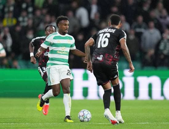 Haissem Hassan of Celtic Celtic v LASK, UEFA Champions League, Play Off Round, First Leg, Football, Celtic Park, Glasgow, Scotland, UK - 19 Aug 2026Glasgow Celtic Park United Kingdom  Copyright: xStuartxWallace Shutterstockx 17104271dz