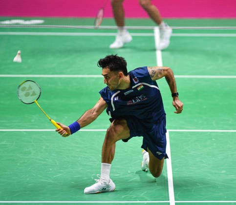 January 1, 2016, New Delhi, Delhi, India: New Delhi, India. Lakshya Sen (IND) in action during his MenÃ¢â‚¬â ¢s Singles Round of 32 match at the BWF World Championships 2026 at the Indira Gandhi Indoor Stadium in New Delhi. New Delhi India - ZUMAk197 20160101_zsp_k197_1115 Copyright: xRanjithxKumarx