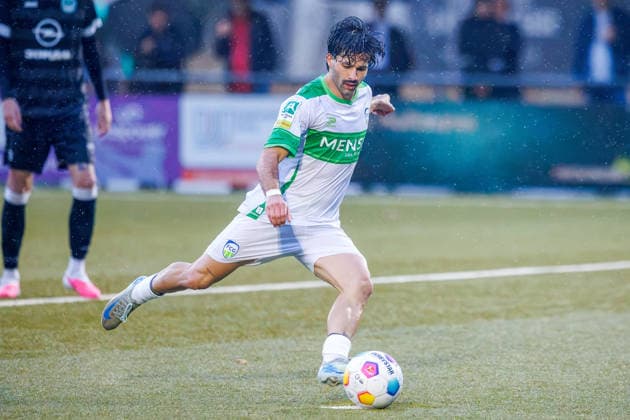 2026.08.19, xkwix, Fußball, Krombacher Westfalenpokal, SG Massen - FC Gütersloh, Sportanlage SG Massen, 2.Runde, Saison 2026 2027: Elfmeterschuss von Paolo Maiella (FC Gütersloh 9) der zum 0:3 fuehrt DFB regulations prohibit any use of photographs as image sequences and or quasi-video. Photo: xKamilxWilkowskixPressefotoKochx Nordrhein-Westfalen Deutschland *** August 19, 2026, xkwix, Soccer, Krombacher Westfalen Cup, SG Massen vs. FC Gütersloh, SG Massen Sports Complex, 2nd Round, 2026–2027 season: Paolo Maiella of FC Gütersloh scores a penalty kick, making the score 0–3. DFB regulations prohibit any use of photographs as image sequences and or quasi-video. Photo: xKamilxWilkowskixPressefotoKochx, North Rhine-Westphalia, Germany