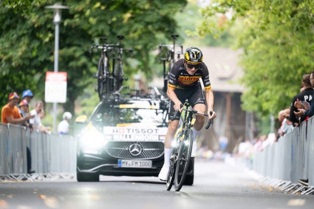 Lidl Deutschland Tour, Prolog, 19.08.2026 Arno Wallenborn (LUX, TEAM LOTTO KERN-HAUS OUTLET MONTABAUR) Bad Orb Germany *** Lidl Germany Tour, Prolog, August 19, 2026 Arno Wallenborn LUX, TEAM LOTTO KERN HAUS OUTLET MONTABAUR Bad Orb, Germany Copyright: xCarlaxHilgerx