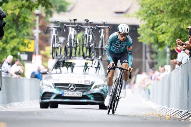 Lidl Deutschland Tour, Prolog, 19.08.2026 Johannes Adamietz (GER, REMBE RAD-NET) Bad Orb Germany *** Lidl Germany Tour, Prologue, August 19, 2026 Johannes Adamietz GER, REMBE RAD NET Bad Orb, Germany Copyright: xCarlaxHilgerx