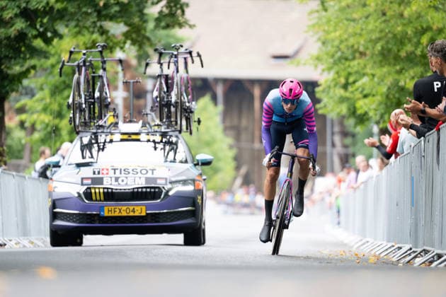 Lidl Deutschland Tour, Prolog, 19.08.2026 Joren Bloem (NED, UNIBET ROSE ROCKETS) Bad Orb Germany *** Lidl Germany Tour, Prolog, August 19, 2026 Joren Bloem (NED), UNIBET ROSE ROCKETS, Bad Orb, Germany Copyright: xCarlaxHilgerx