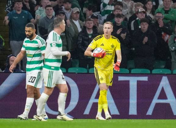 Celtic goalkeeper Viljami Sinisalo Celtic v LASK, UEFA Champions League, Play Off Round, First Leg, Football, Celtic Park, Glasgow, Scotland, UK - 19 Aug 2026Glasgow Celtic Park United Kingdom  Copyright: xStuartxWallace Shutterstockx 17104271ew
