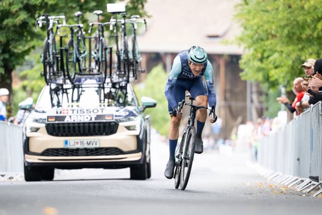 Lidl Deutschland Tour, Prolog, 19.08.2026 Nikias Arndt (GER, BAHRAIN - VICTORIOUS) Bad Orb Germany *** Lidl Germany Tour, Prolog, August 19, 2026 Nikias Arndt (GER, BAHRAIN) WINS Bad Orb, Germany Copyright: xCarlaxHilgerx