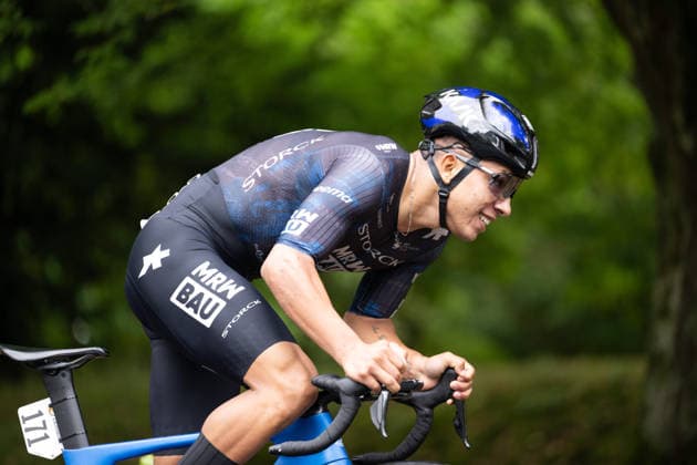 Lidl Deutschland Tour, Prolog, 19.08.2026 Edgar David Cadena (MEX, TEAM STORCK - MRW BAU) Bad Orb Germany *** Lidl Germany Tour, Prolog, August 19, 2026 Edgar David Cadena (MEX), TEAM STORCK MRW BAU, Bad Orb, Germany Copyright: xCarlaxHilgerx