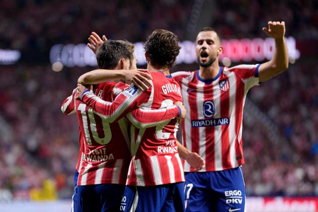 August 19, 2026, Madrid, Madrid, Spain: Alex Baena of Atletico de Madrid celebrates after scoring his team s second goal during the Spanish League, LaLiga EA Sports, football match played between Atletico de Madrid and Malaga CF at Riyadh Air Metropolitano stadium on August 19, 2026, in Madrid, Spain. Madrid Spain - ZUMAa181 20260819_zaa_a181_207 Copyright: xOscarxJ.xBarrosox