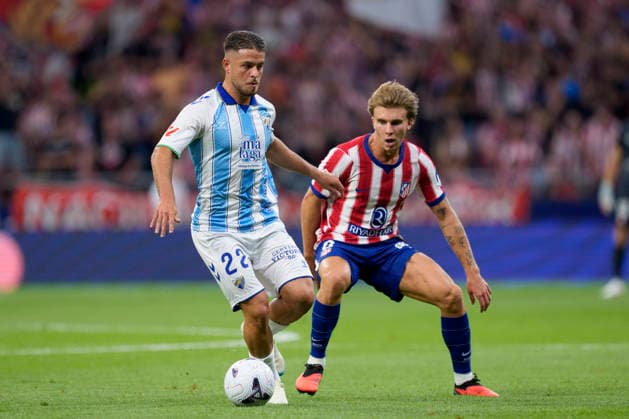 August 19, 2026, Madrid, Madrid, Spain: Dani Lorenzo of Malaga CF in action during the Spanish League, LaLiga EA Sports, football match played between Atletico de Madrid and Malaga CF at Riyadh Air Metropolitano stadium on August 19, 2026, in Madrid, Spain. Madrid Spain - ZUMAa181 20260819_zaa_a181_213 Copyright: xOscarxJ.xBarrosox