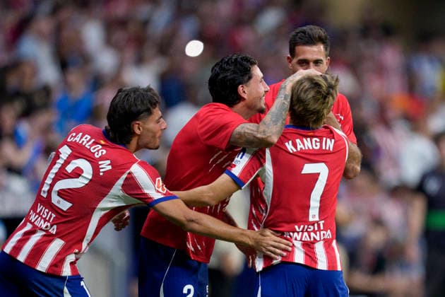 August 19, 2026, Madrid, Madrid, Spain: Kang-in Lee of Atletico de Madrid celebrates after scoring his team s first goal during the Spanish League, LaLiga EA Sports, football match played between Atletico de Madrid and Malaga CF at Riyadh Air Metropolitano stadium on August 19, 2026, in Madrid, Spain. Madrid Spain - ZUMAa181 20260819_zaa_a181_231 Copyright: xOscarxJ.xBarrosox