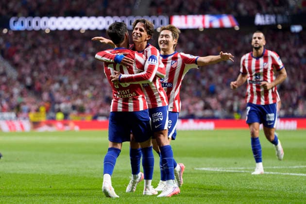 August 19, 2026, Madrid, Madrid, Spain: Alex Baena of Atletico de Madrid celebrates after scoring his team s second goal during the Spanish League, LaLiga EA Sports, football match played between Atletico de Madrid and Malaga CF at Riyadh Air Metropolitano stadium on August 19, 2026, in Madrid, Spain. Madrid Spain - ZUMAa181 20260819_zaa_a181_236 Copyright: xOscarxJ.xBarrosox