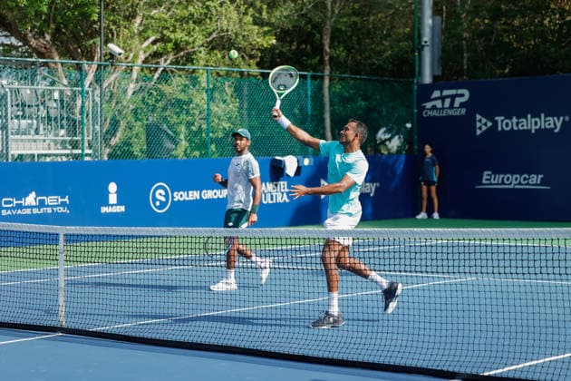 CANCUN COUNTRY OPEN 2026 CANCUN COUNTRY OPEN 2026 JISUNG NAM PATRIK NIKLAS SALMINEN VS SRIRAM BALAJI ANIRUDH CHANDRASEKAR 19082026 CANCUN, QUINTANA ROO. Action photo of Sriram Balaji and Anirudh Chandasekar, during game of the Cancun Country Open 2026 Tennis 125 Challenger tournament held at the Cancun Country Club of Cancun, Quintana Roo, Mexico. Foto de accion de Sriram Balaji and Anirudh Chandasekar,, durante juego del Cancun Country Open 2026 ATP, Tennis Herren 125 Challenger que se celebra en el Cancun Country Club de Cancun, Quintana Roo, Mexico. PHOTO BY IMAGENSHOP AGENCIA FOTOGRAFICA CANCUN QUINTANA ROO MEXICO *** CANCUN COUNTRY OPEN 2026 CANCUN COUNTRY OPEN 2026 JISUNG NAM PATRIK NIKLAS SALMINEN VS SRIRAM BALAJI ANIRUDH CHANDRASEKAR 08 19 2026 CANCUN, QUINTANA ROO Action photo of Sriram Balaji and Anirudh Chandasekar during a match at the 2026 Cancun Country Open Tennis 125 Challenger tournament held at the Cancun Country Club in Cancun, Quintana Roo, Mexico Action photo of Sriram Balaji and Anirudh Chandasekar, during a match at the 2026 Cancun Country Open ATP 125 Challenger, held at the Cancun Country Club in Cancun, Quintana Roo, Mexico PHOTO BY IMAGENSHOP PHOTO AGENCY CANCUN QUINTANA ROO MEXICO Copyright: xIMAGENSHOPxAGENCIAxFOTOGRAFICAx